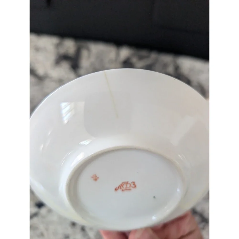 Vintage Lomonosov USSR Moscow 1980 Olympics Runner Porcelain Cup Saucer Cracked